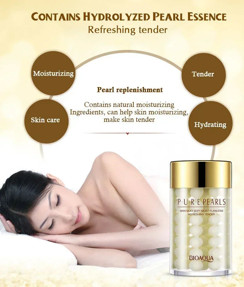 BIOAQUA Pure Pearl Face Cream Moisturizing Skin Firming Hydrating Facial Cream Beauty Health Skin Care