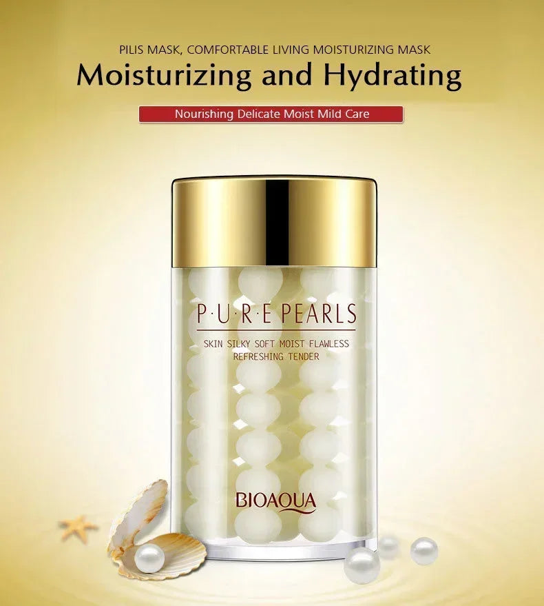 BIOAQUA Pure Pearl Face Cream Moisturizing Skin Firming Hydrating Facial Cream Beauty Health Skin Care